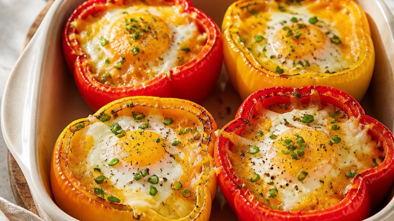 Baked Bell Pepper Egg Cups