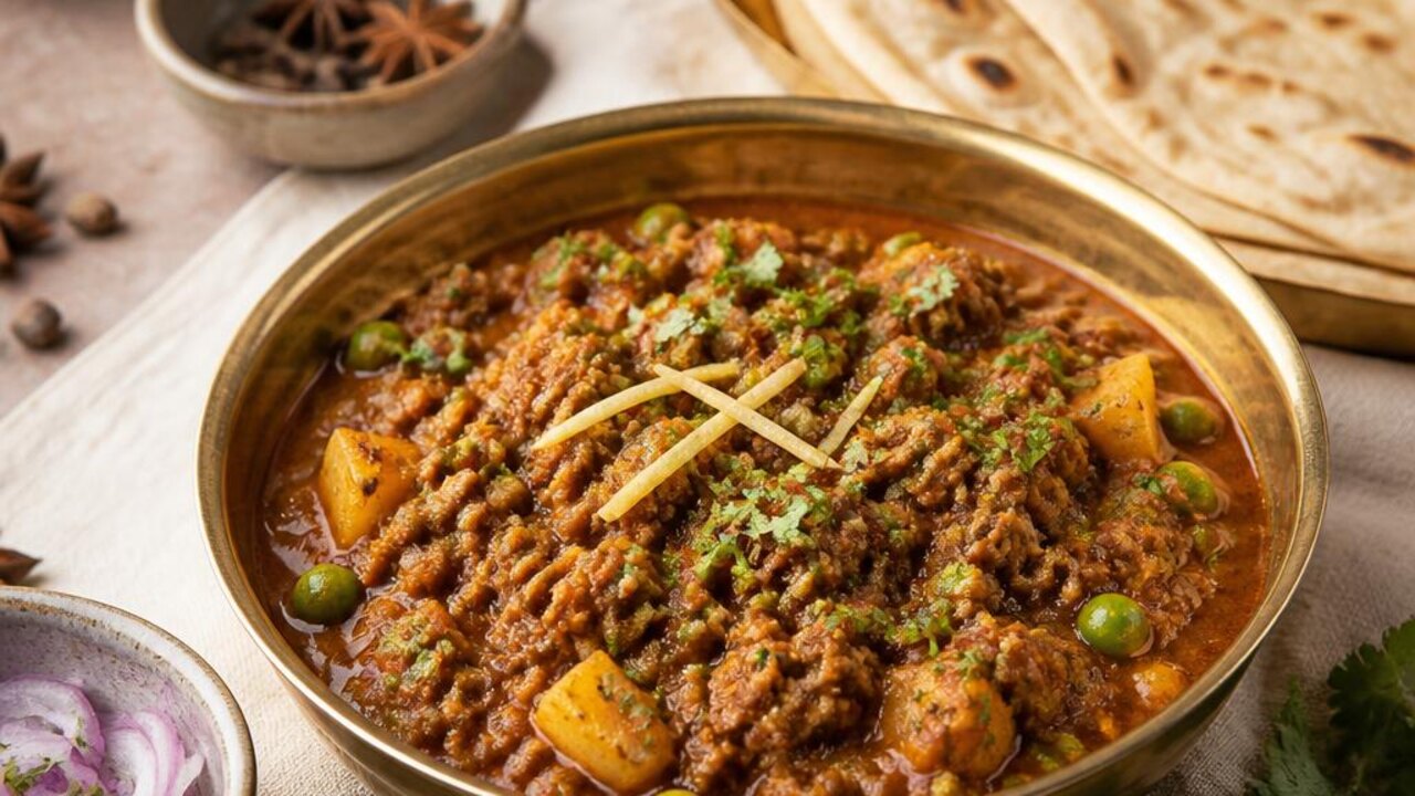 Beef Keema with Peas and Potatoes