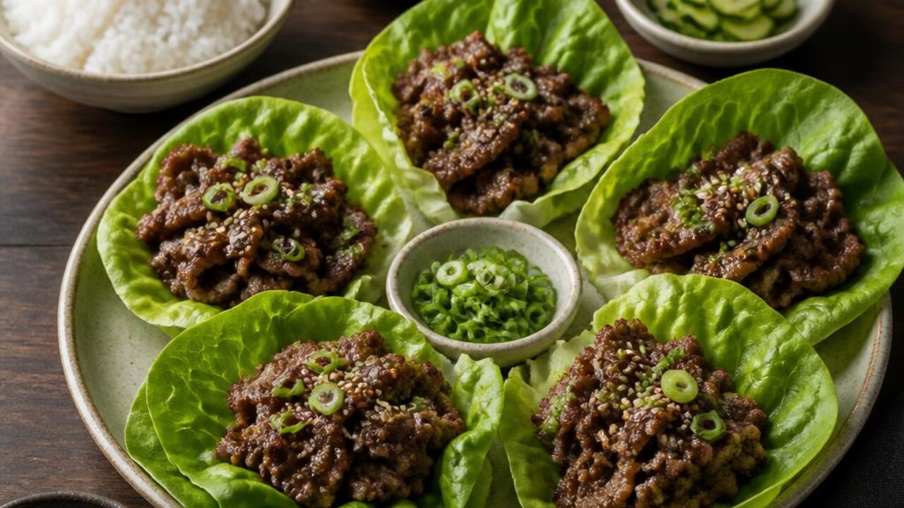 Bulgogi-Style Beef Lettuce Wraps