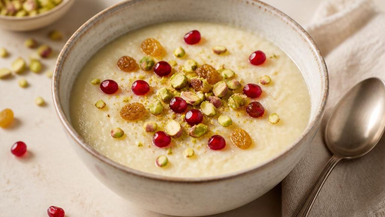 Cardamom Semolina Breakfast Pudding