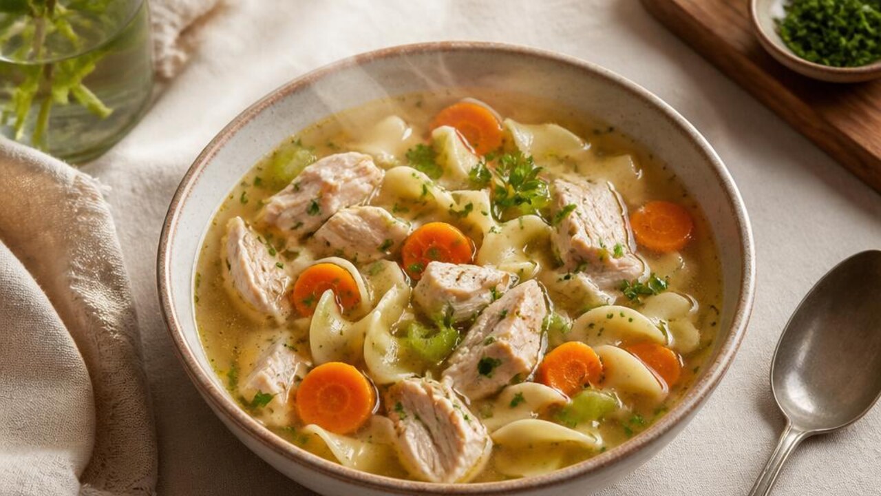 Chicken Noodle Thermos Lunch Soup