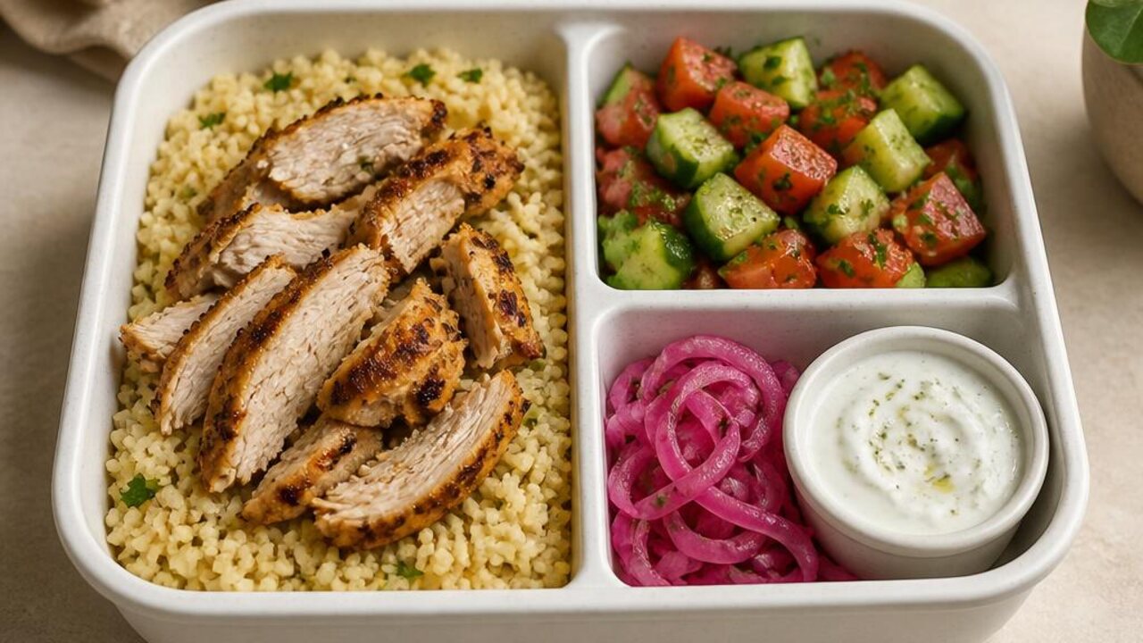 Chicken Shawarma and Couscous Lunch Boxes