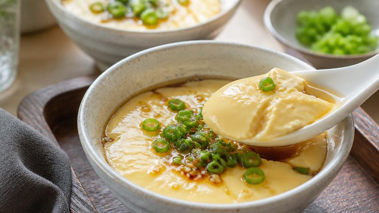 Silky Chinese Steamed Egg Custard Bowls