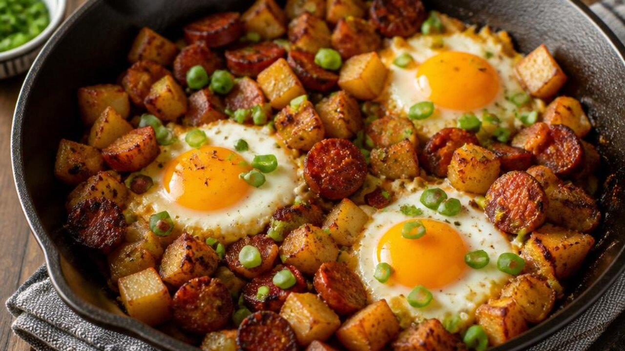 Chorizo and Potato Breakfast Hash