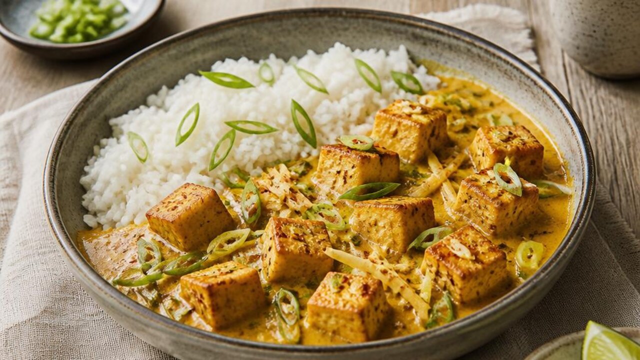 Coconut-Lime Tofu with Jasmine Rice