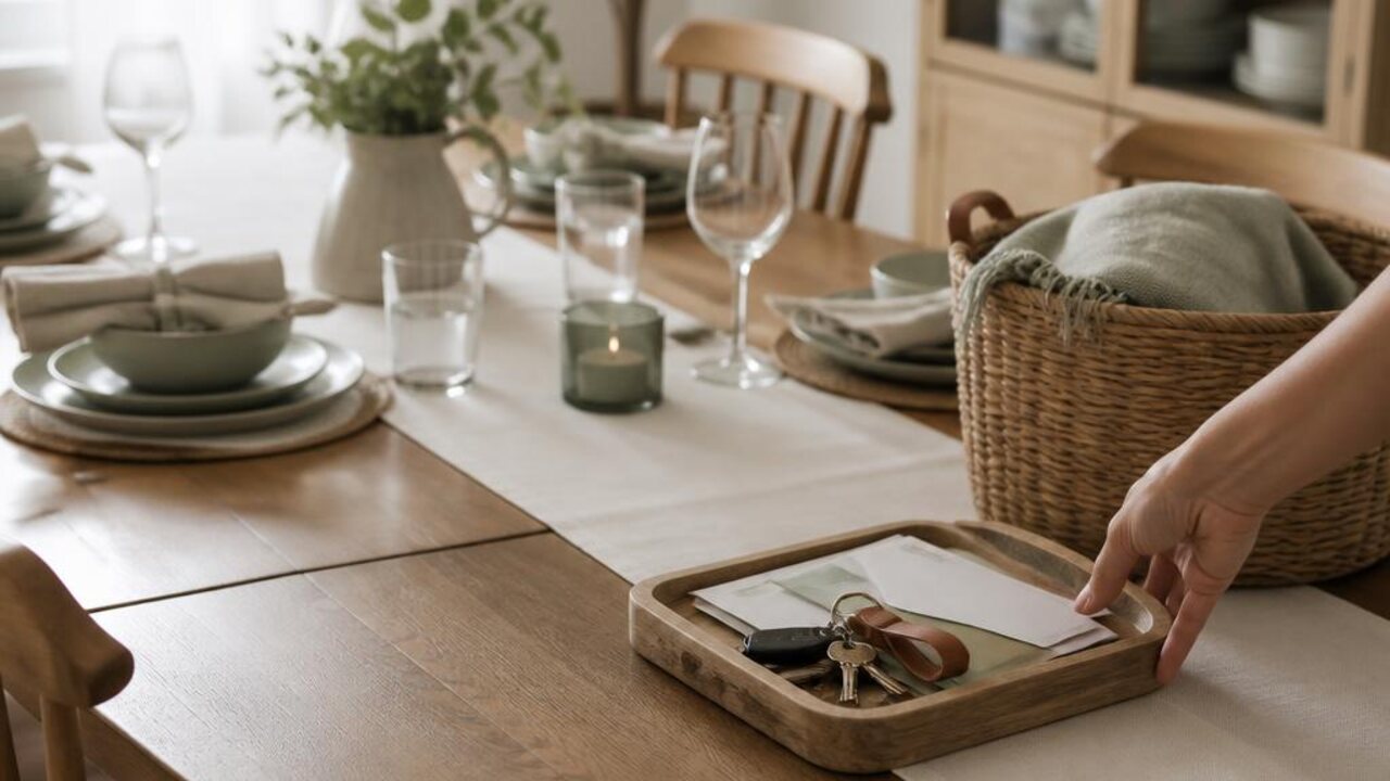Stop the Dining Table Becoming a Drop Zone