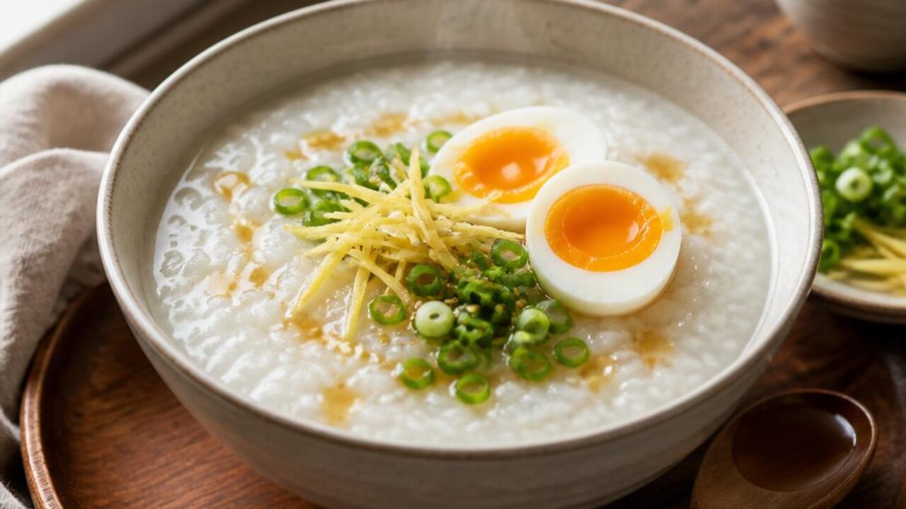 Ginger Scallion Rice Congee