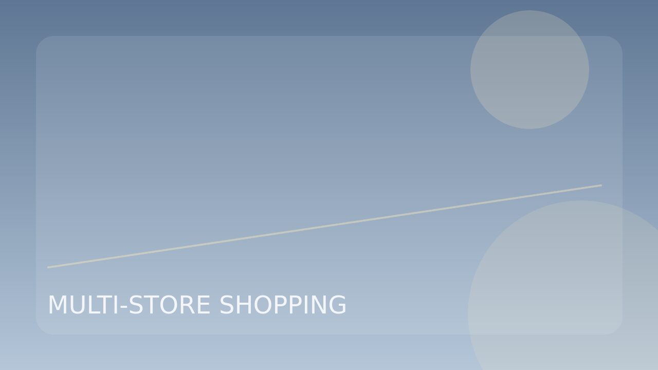 Plan One Grocery Trip Across Multiple Stores