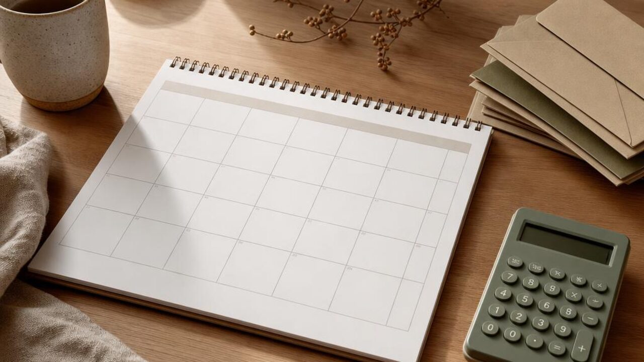 Build a Bill Calendar for a Calmer Household Budget