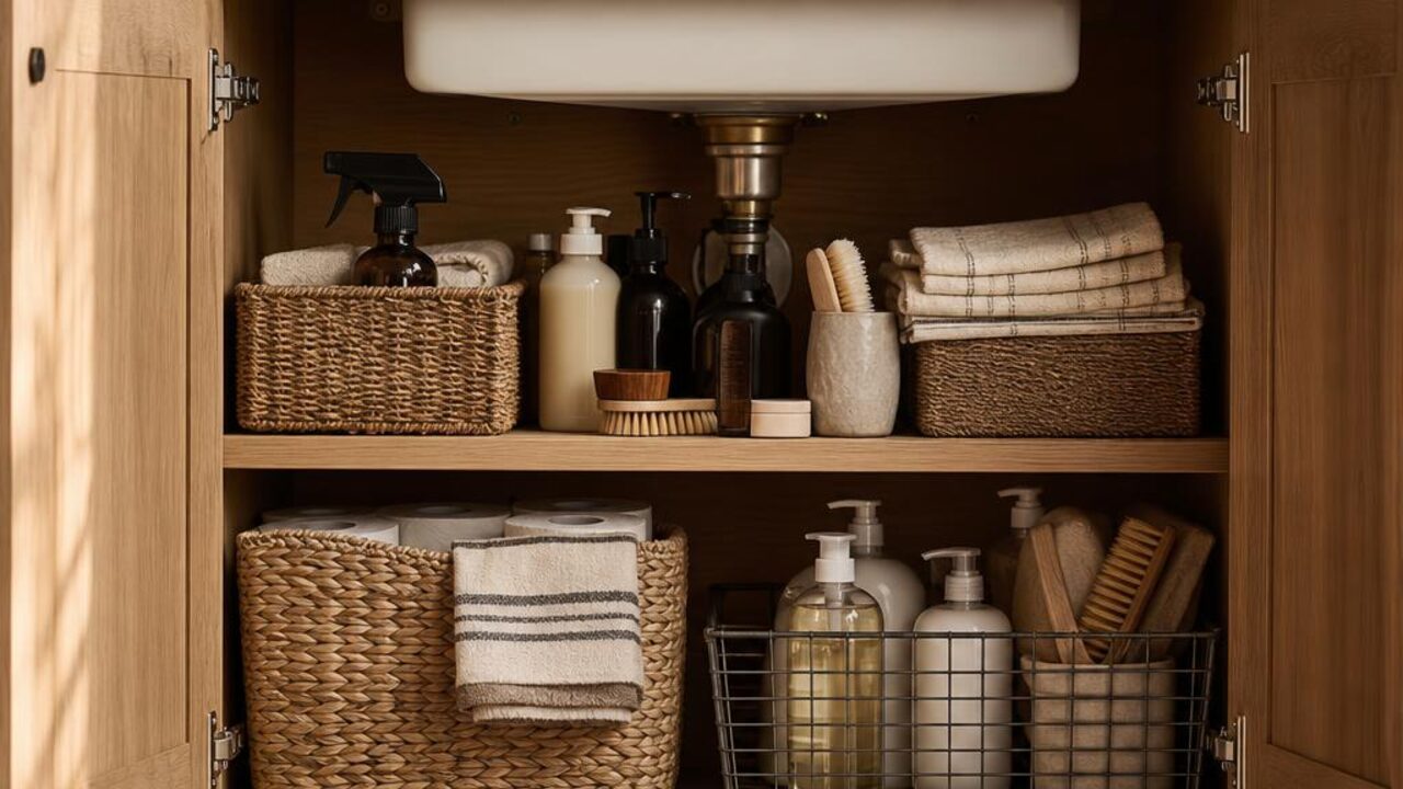 Organize a Household Supply Cabinet That Stays Visible