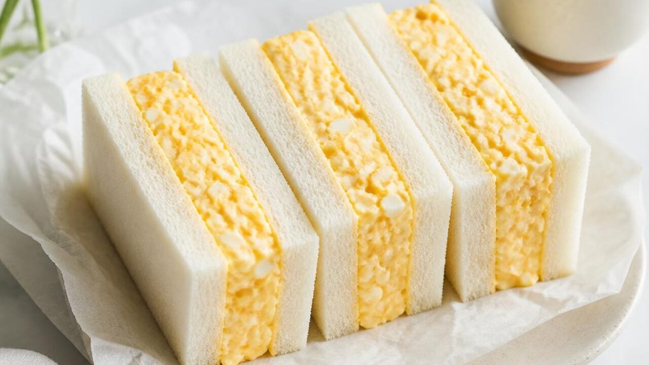 Japanese-Style Tamago Egg Sandwiches