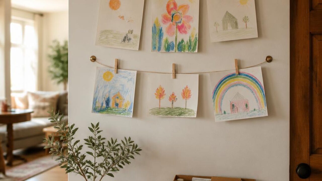 Display and Keep Children's Artwork Without the Pile