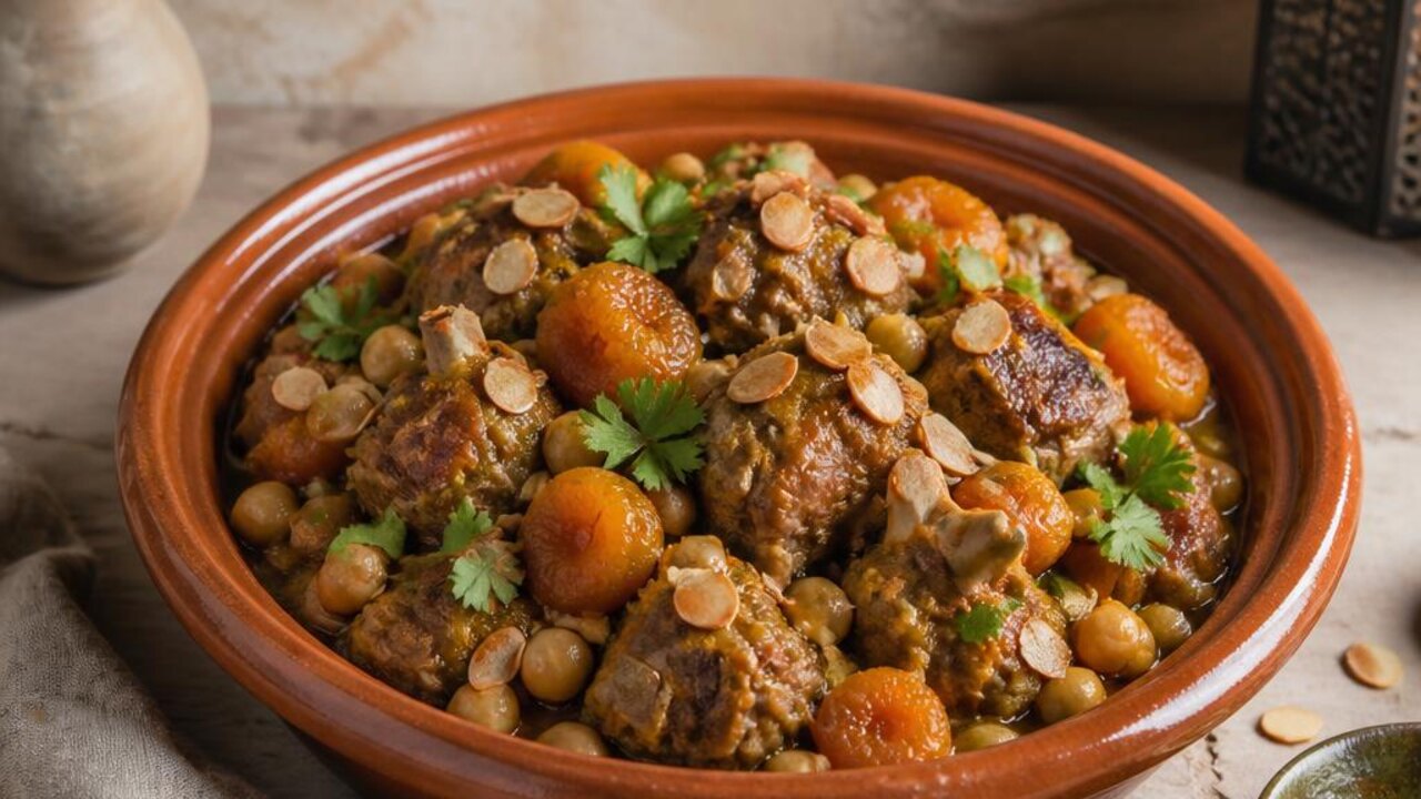 Lamb, Apricot, and Chickpea Tagine