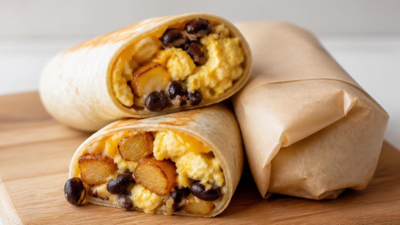 Make-Ahead Potato and Egg Breakfast Burritos