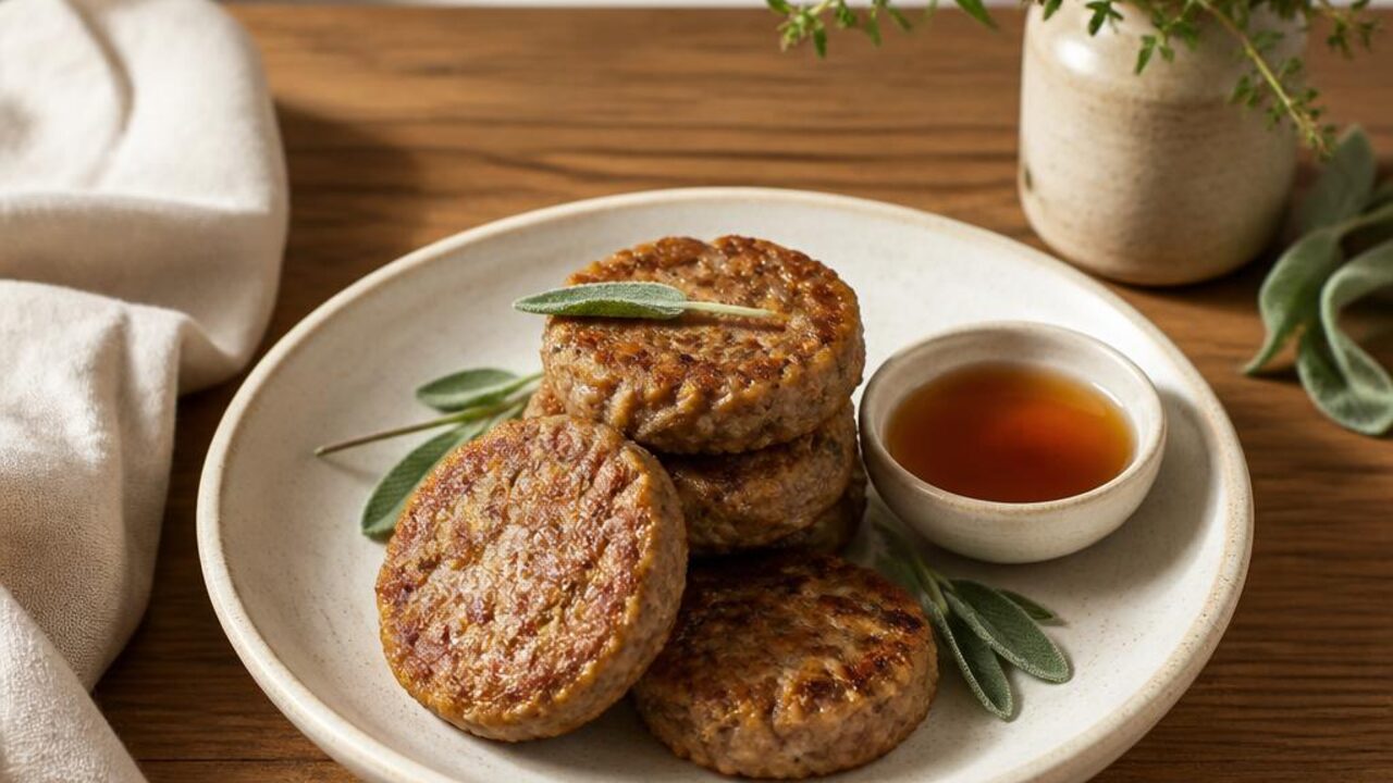 Maple Sage Turkey Breakfast Sausage Patties