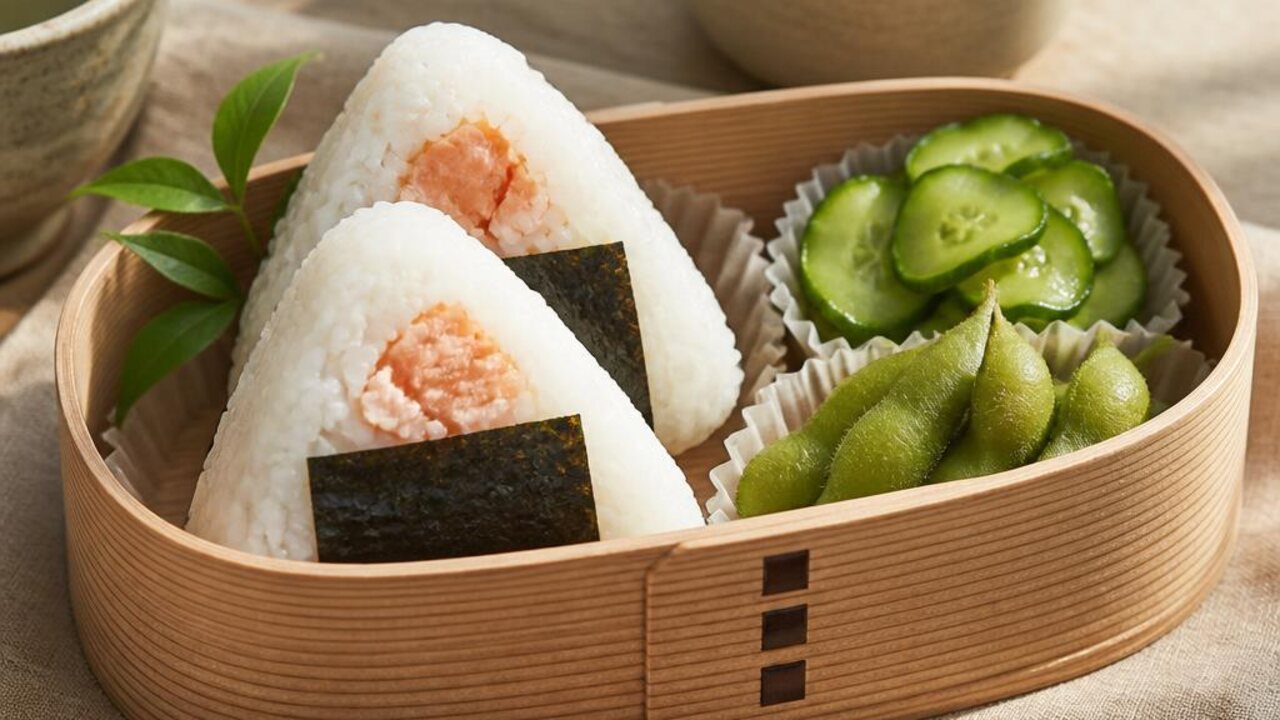 Miso Salmon Onigiri Lunch Box