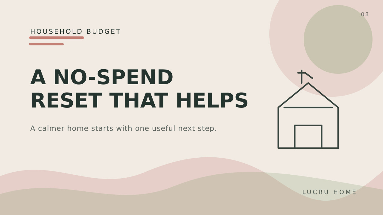 A No-Spend Reset That Teaches You Something Useful