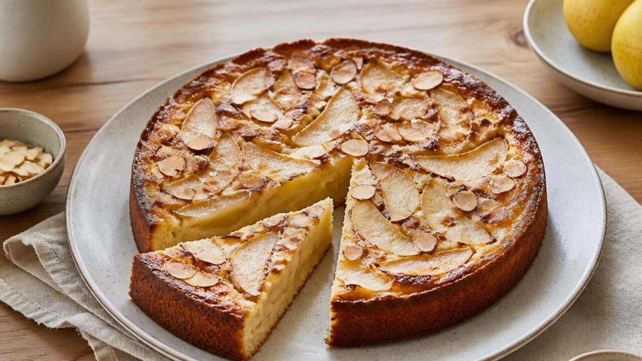 Pear Almond Breakfast Clafoutis