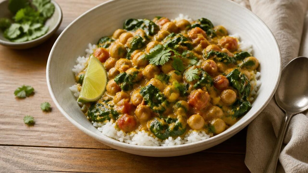Quick Chickpea Coconut Curry for a Pantry Dinner