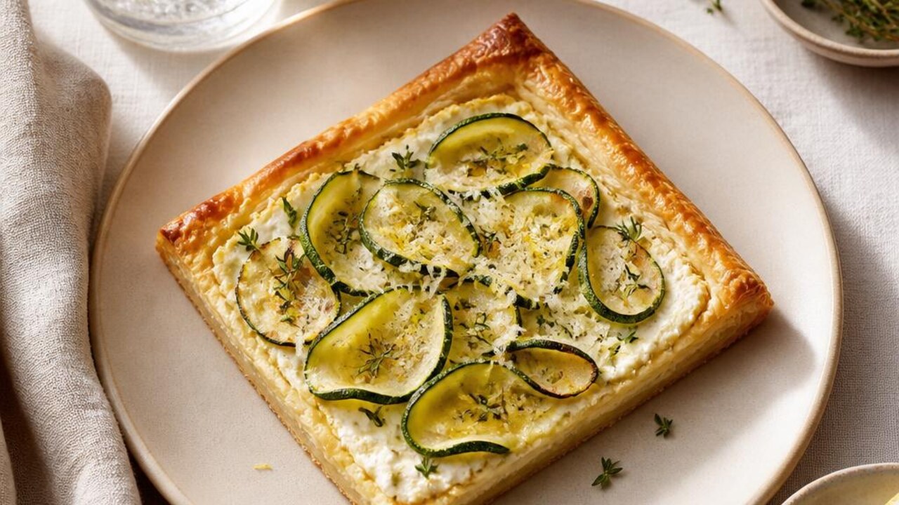 Ricotta, Zucchini, and Lemon Tart