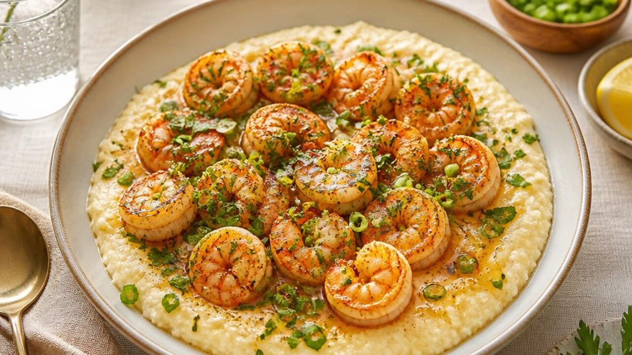 Skillet Shrimp and Creamy Grits Bowls