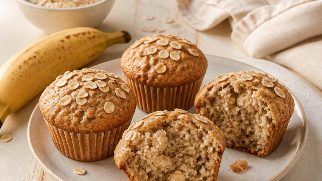Small-Batch Banana Oat Muffins