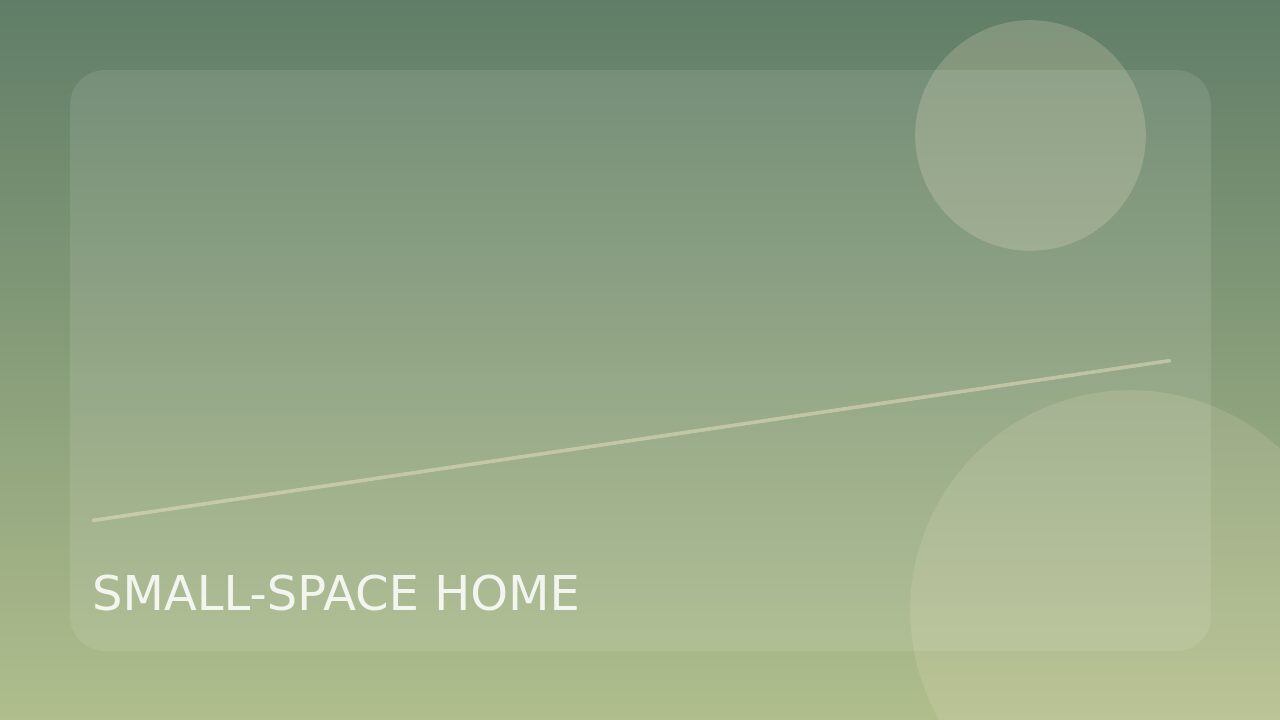 A Small-Space Home Management System That Stays Light