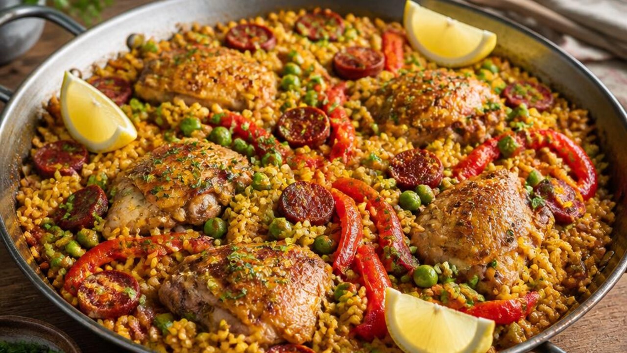 One-Pan Chicken and Chorizo Paella