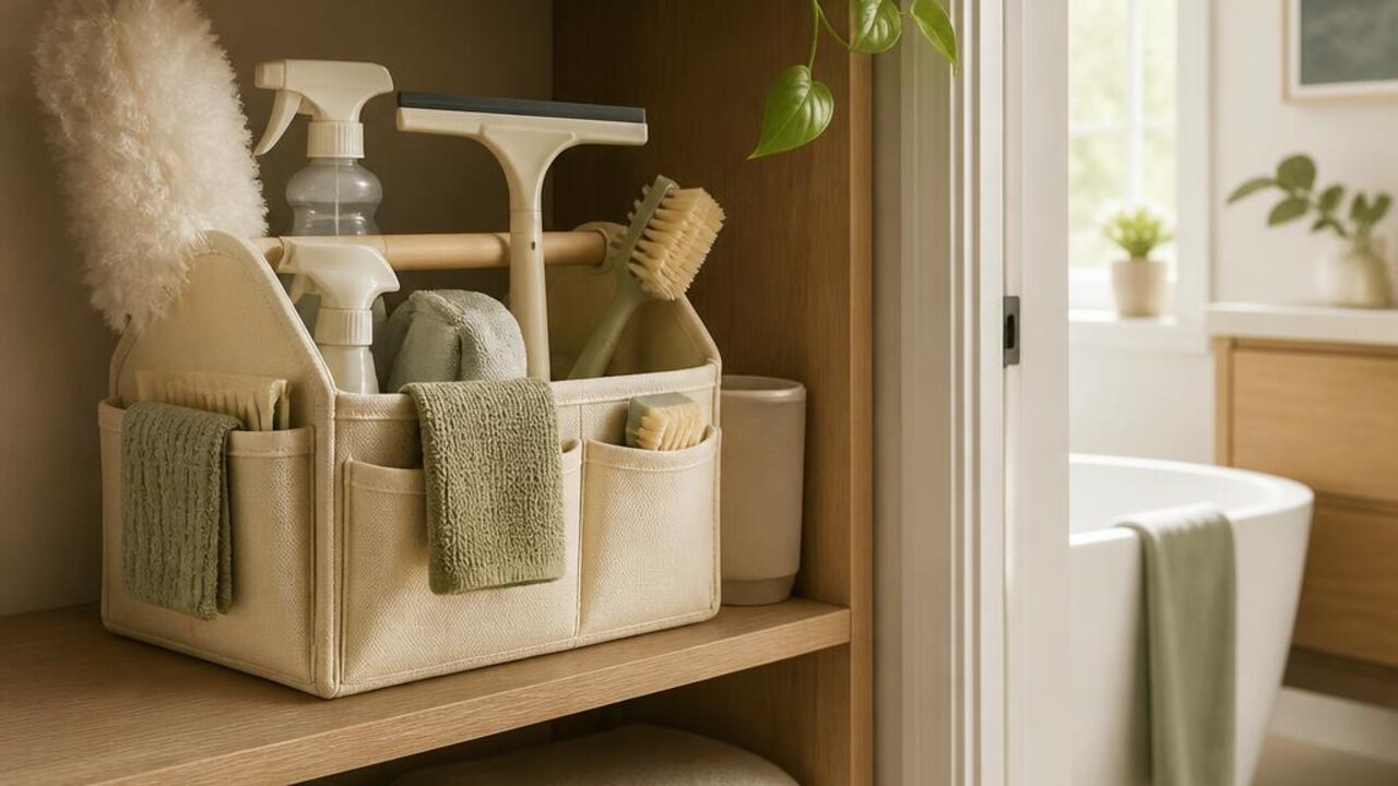 Store Cleaning Tools Near the Rooms Where You Use Them