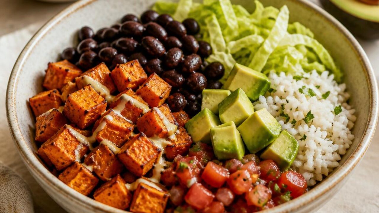 Sweet Potato and Black Bean Taco Bowls