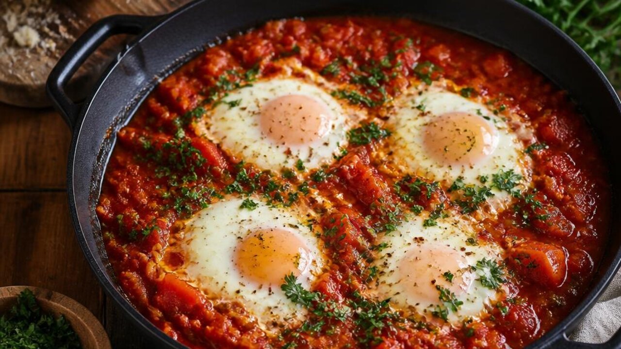 Tomato and Pepper Shakshuka