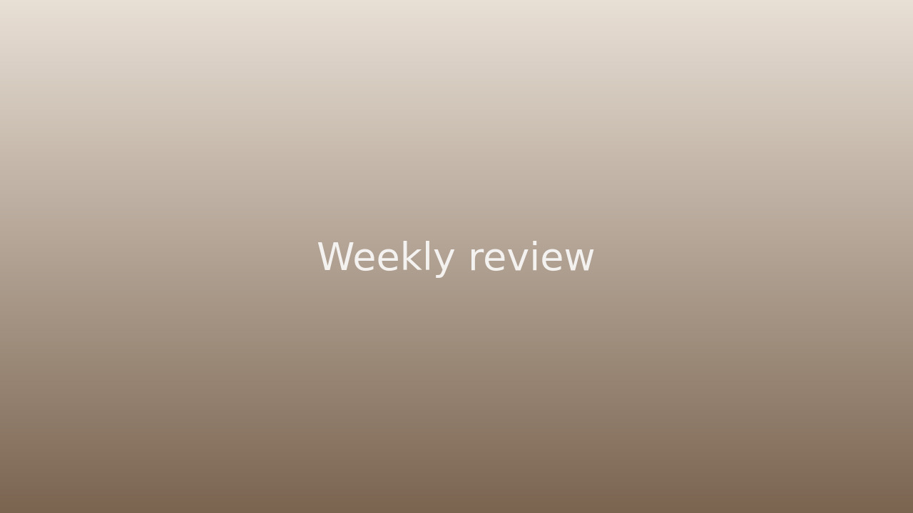 A Weekly Household Review That Keeps the Week Clear
